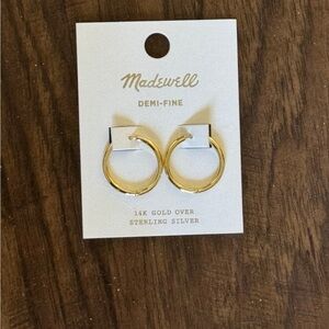 Madewell Demi - fine medium hoop earring